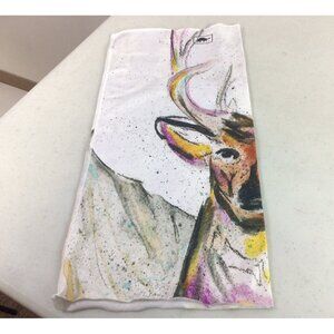 Turtle Fur Neck Warmer Sarah Uhl Deer Print One Size